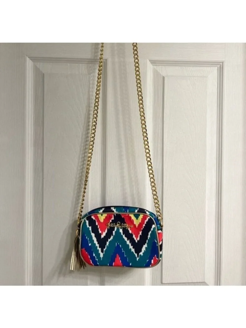 Lilly Pulitzer Chevron Multicolor Crossbody
